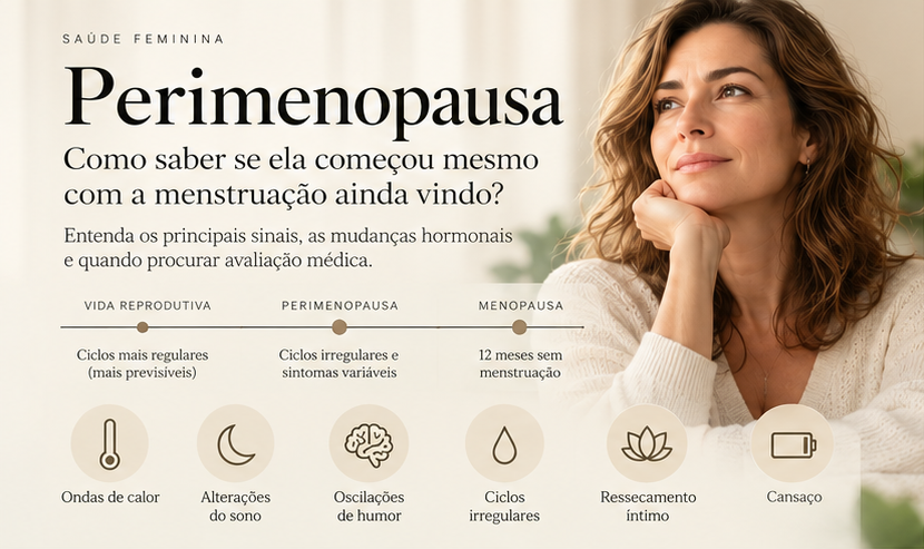 Perimenopausa: como saber se ela começou mesmo com a menstruação ainda vindo?